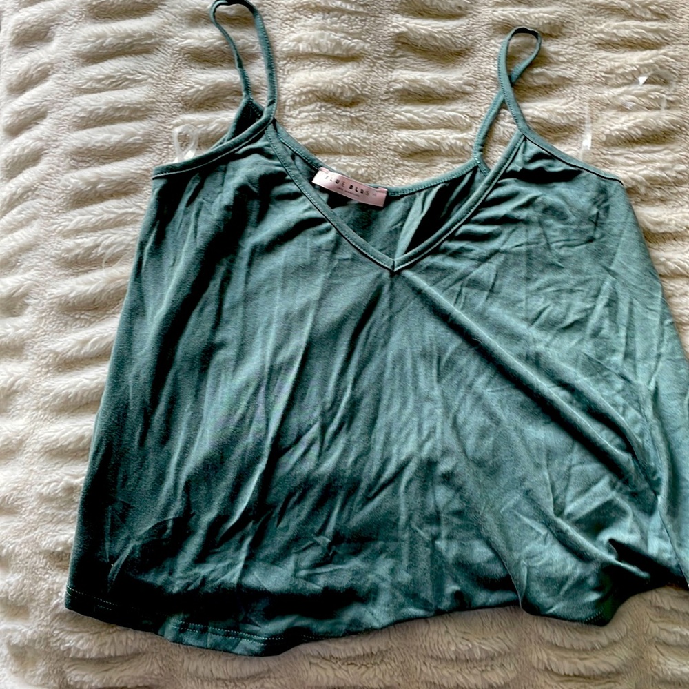 Green tank top size S